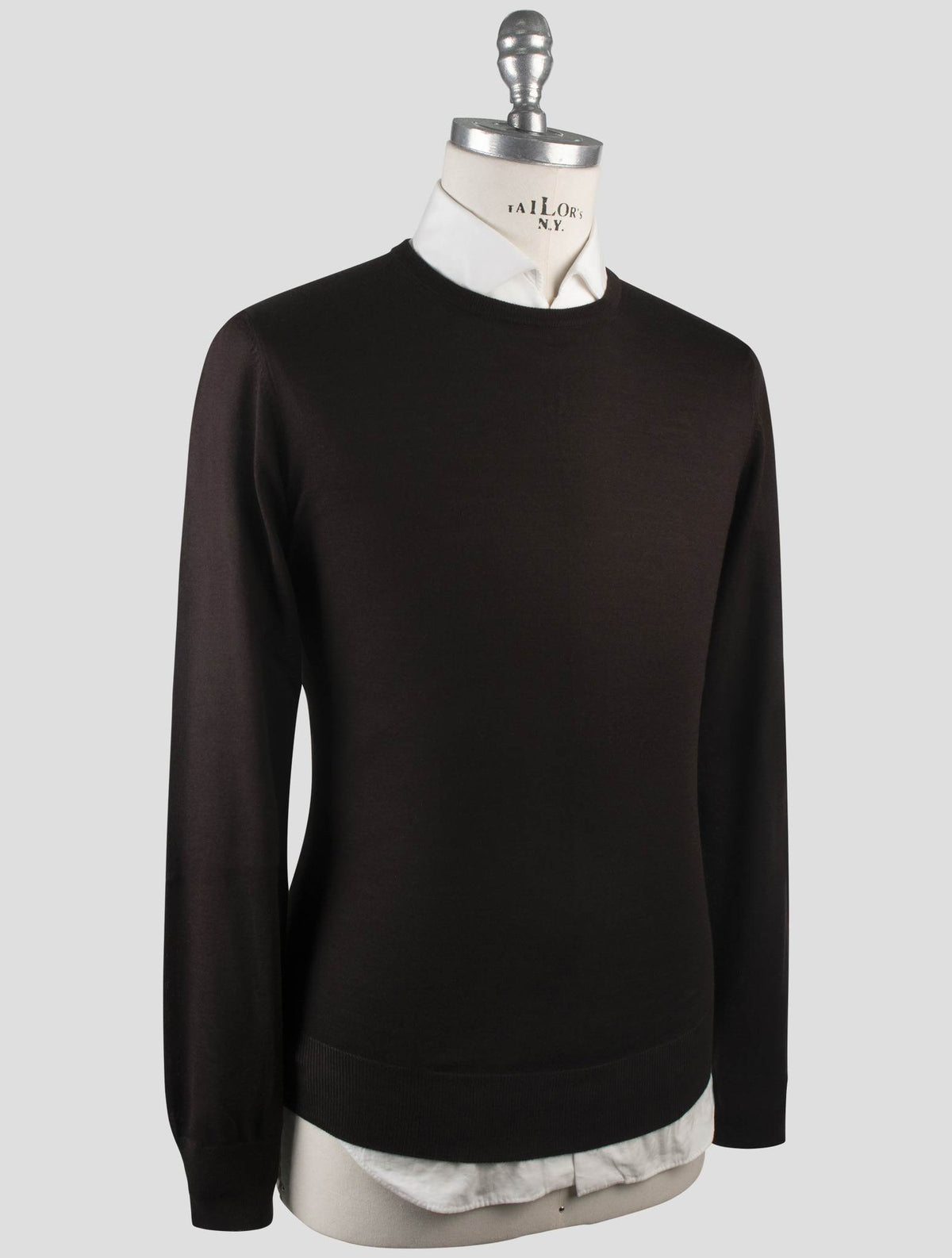 Gran Sasso Gran Sasso Brown Cashmere Silk Sweater Crewneck Brown 001
