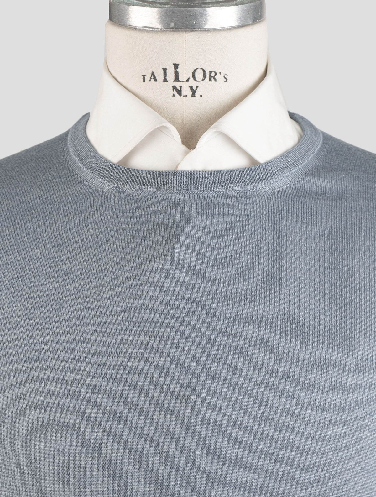 Gran Sasso Light Blue Cashmere Silk Sweater Crewneck