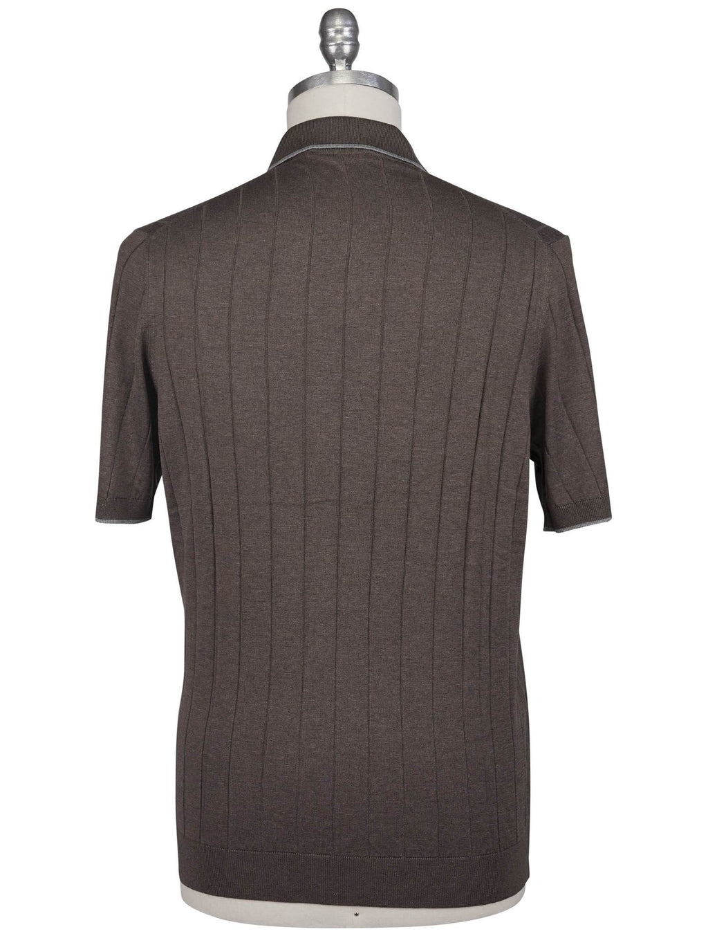 Gran Sasso Brown Silk Polo