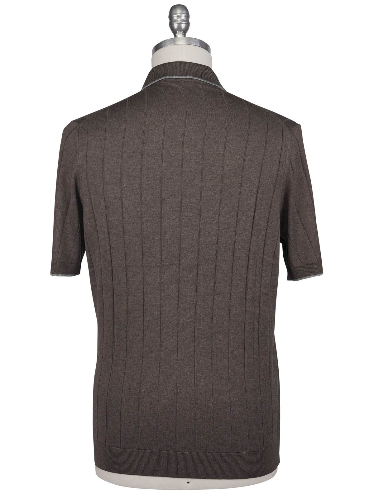 Gran Sasso Brown Silk Polo