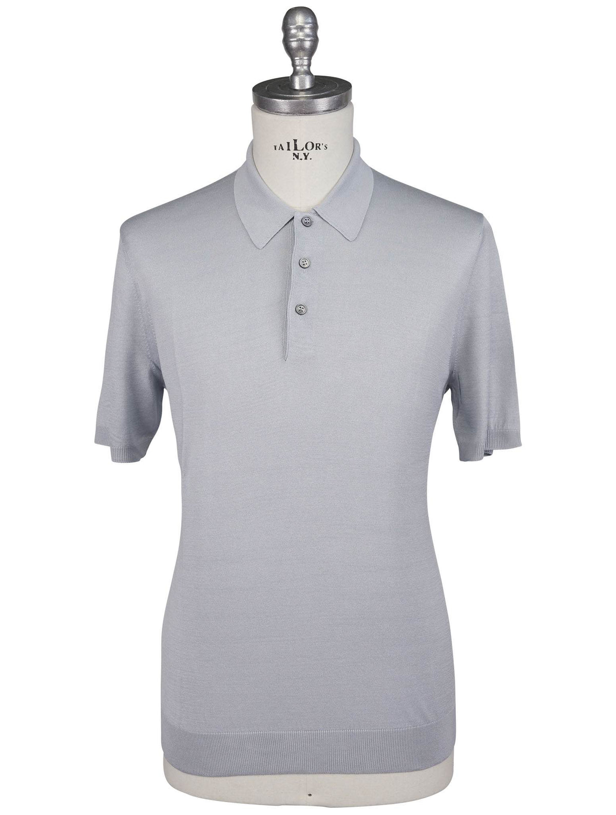 Gran Sasso Light Blue Silk Polo