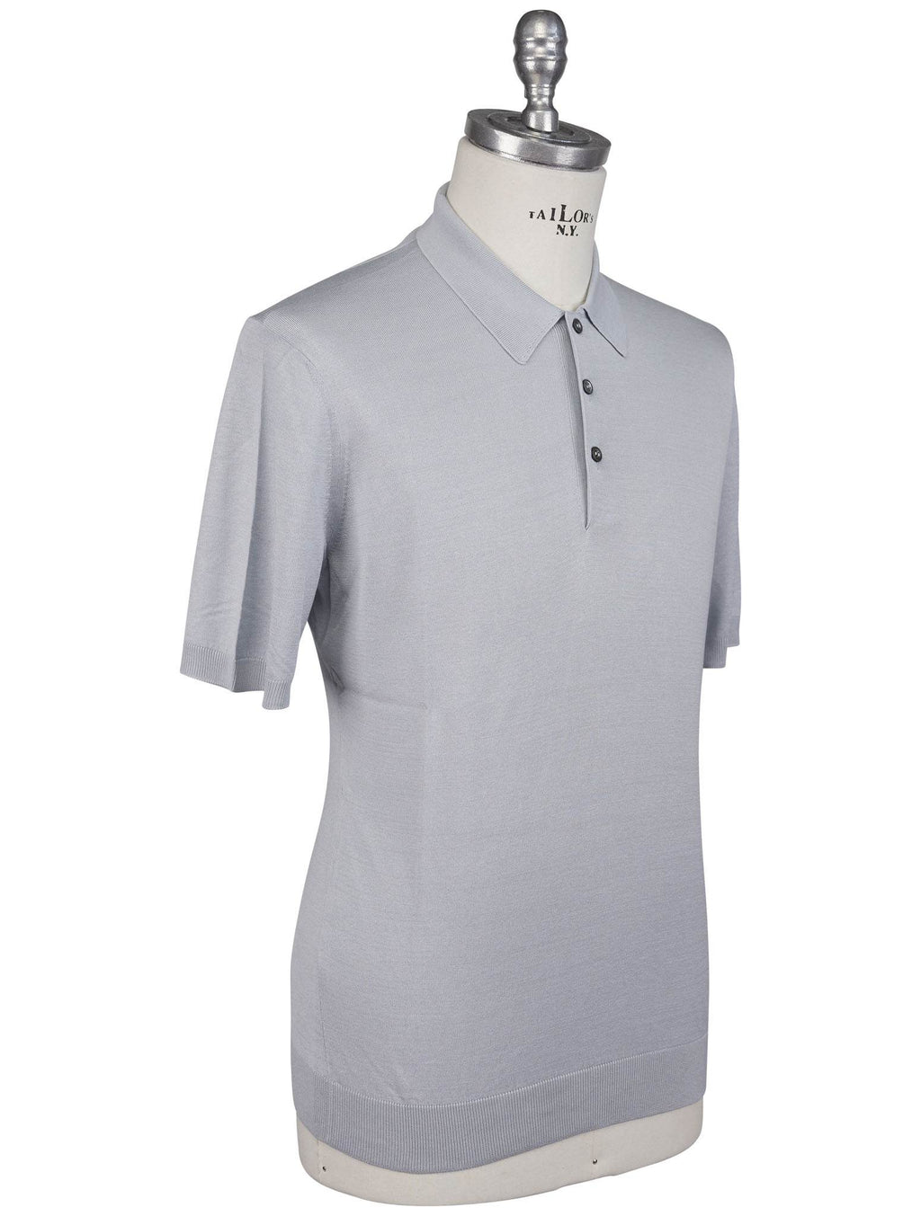 Gran Sasso Gran Sasso Light Blue Silk Polo Light Blue 001