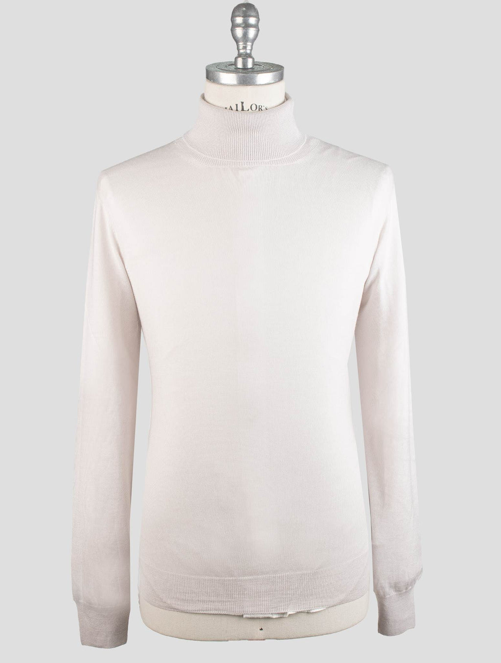 Gran Sasso White Virgin wool Sweater Turtleneck