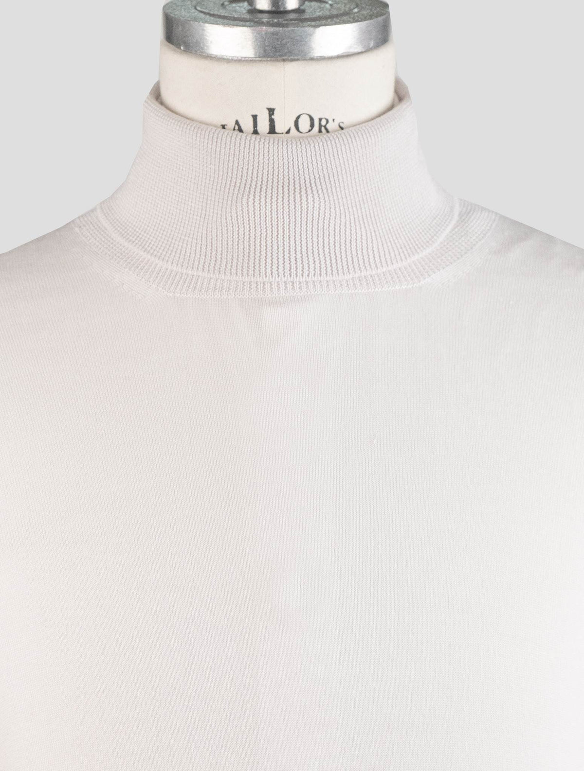 Gran Sasso White Virgin wool Sweater Turtleneck