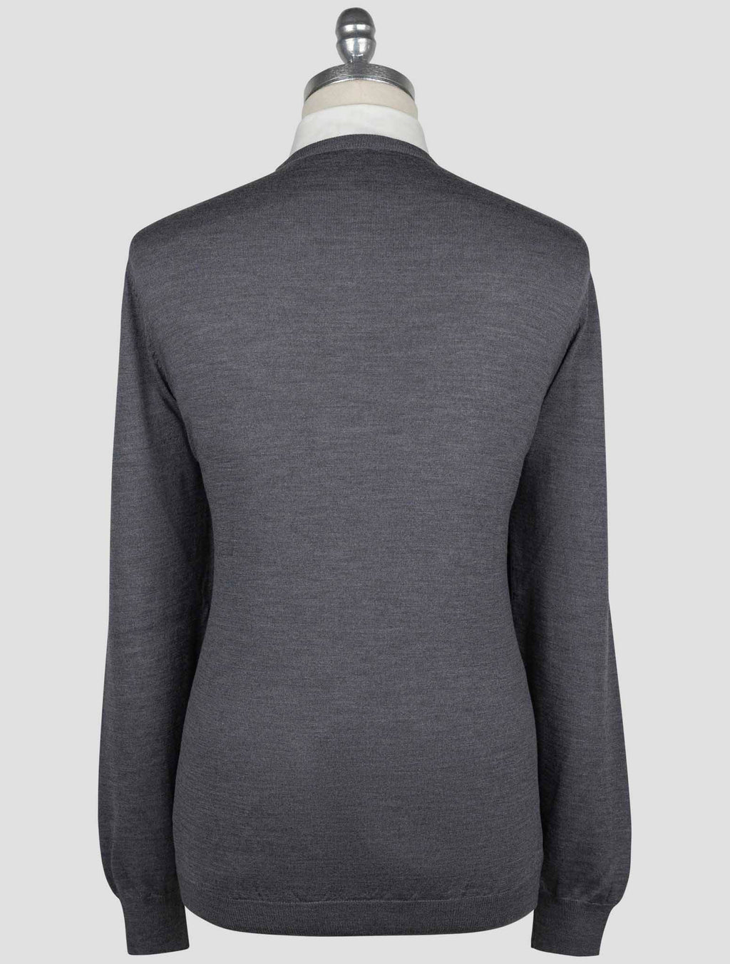 Gran Sasso Brown Virgin Wool Sweater Crewneck