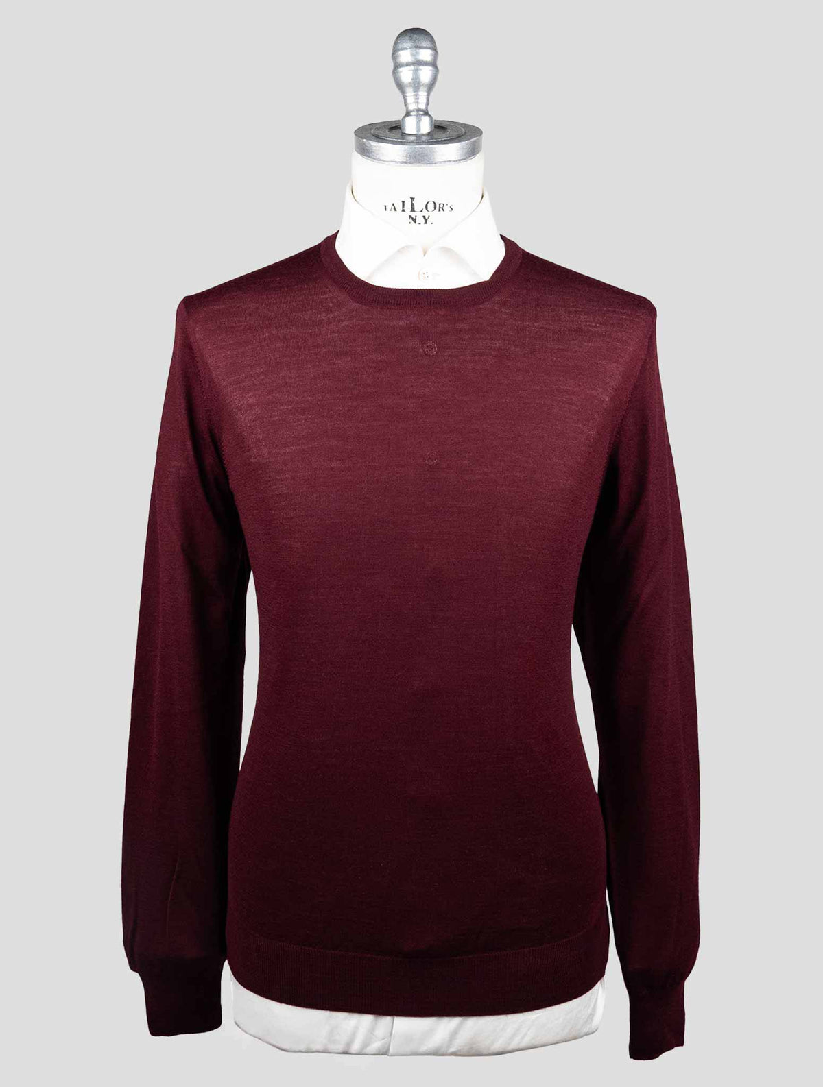 Gran Sasso Gran Sasso Burgundy Virgin Wool Sweater Crewneck Burgundy 000