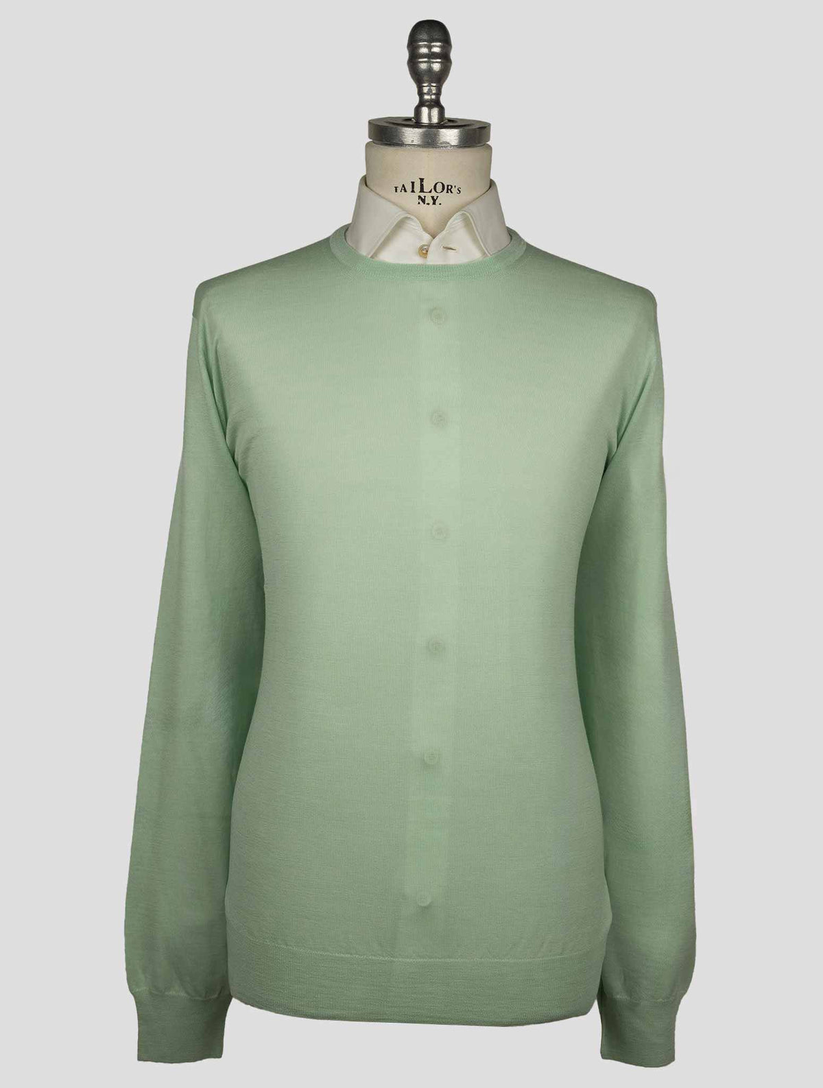 Gran Sasso Light Green Virgin Wool Sweater Crewneck
