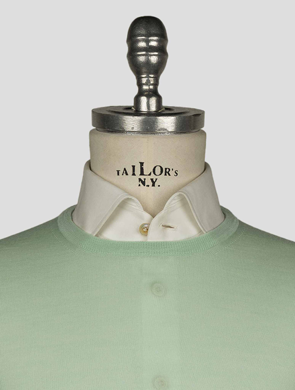 Gran Sasso Light Green Virgin Wool Sweater Crewneck
