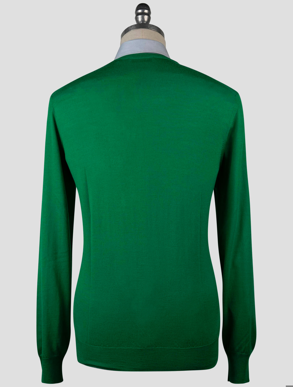 Gran Sasso Green Virgin Wool Sweater Crewneck