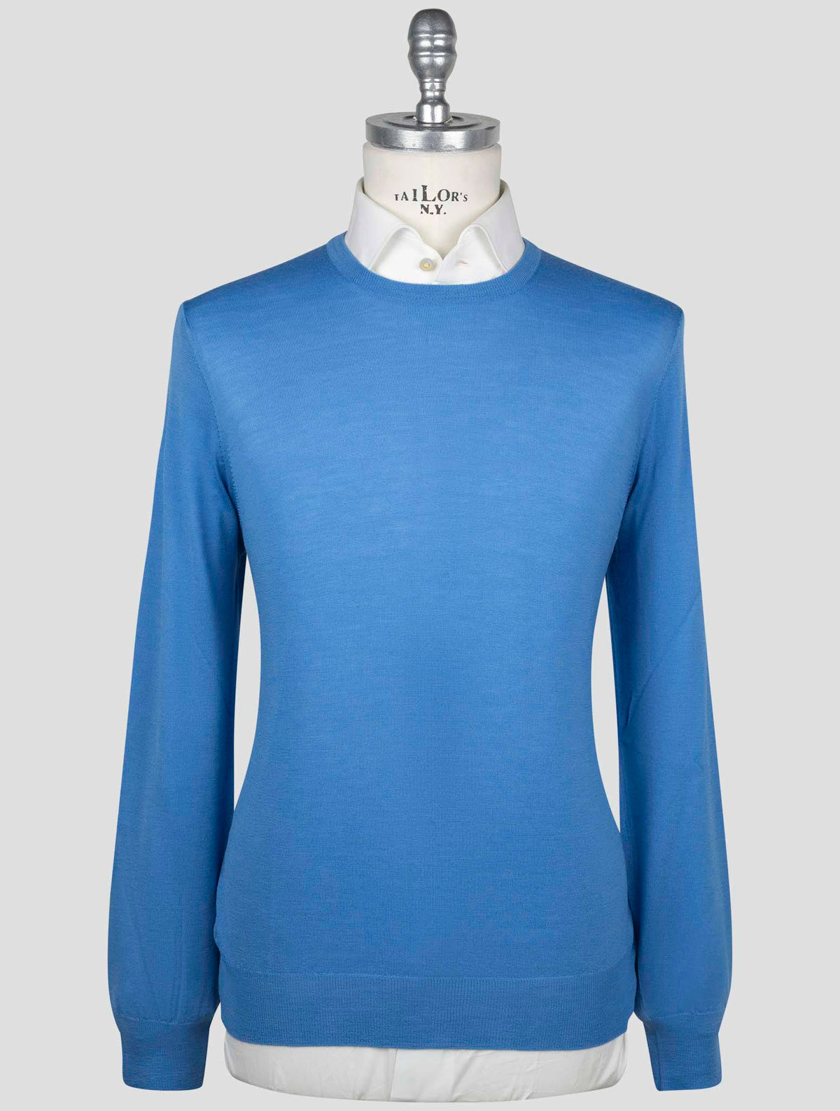 Gran Sasso Gran Sasso Blue Virgin Wool Sweater Crewneck Blue 000