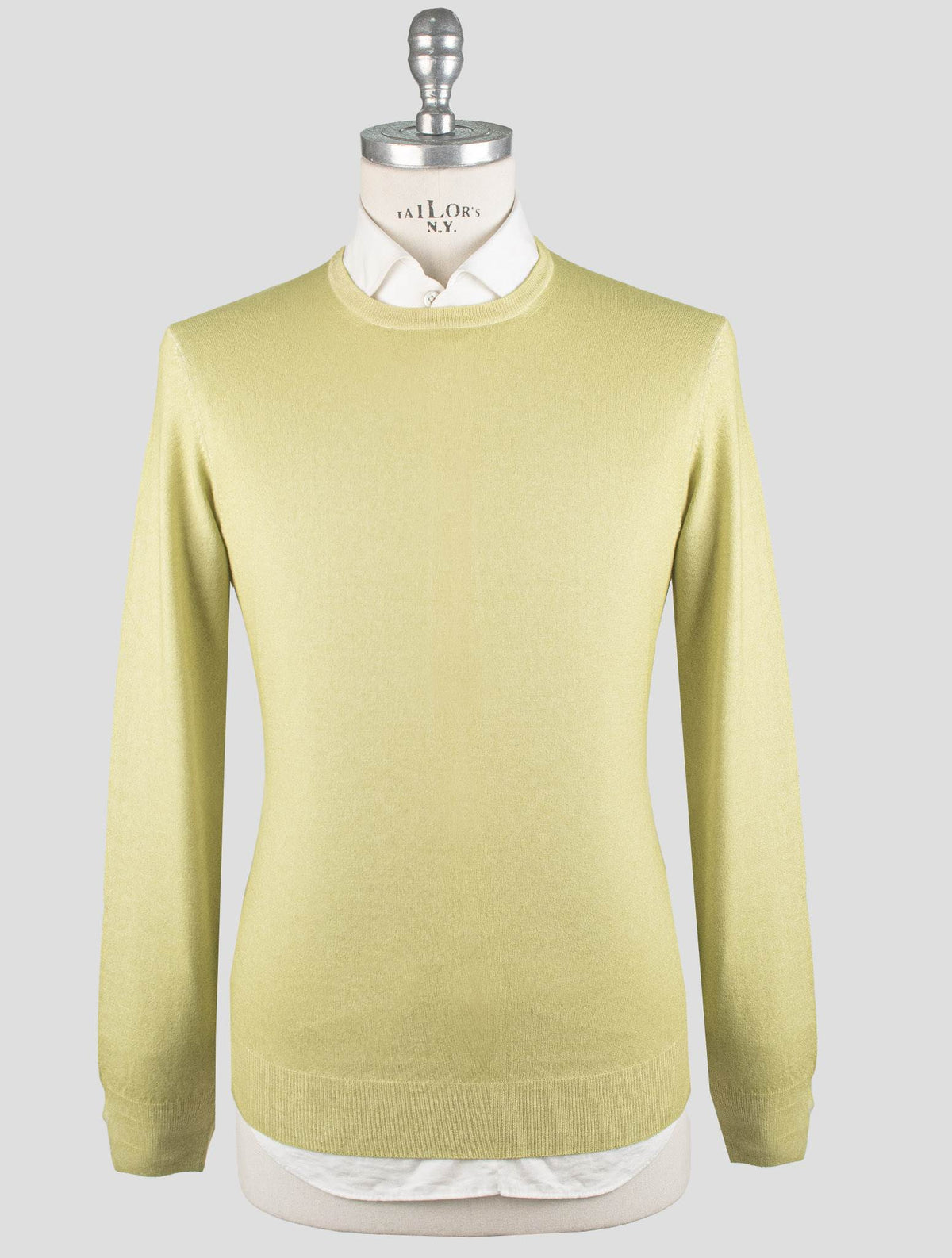 Gran Sasso Green Cashmere Sweater Crewneck