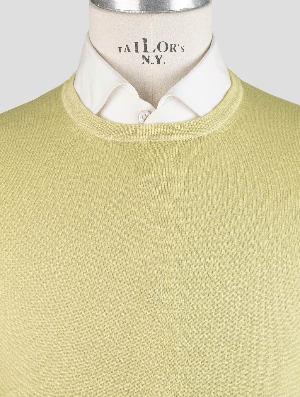 Gran Sasso Green Cashmere Sweater Crewneck