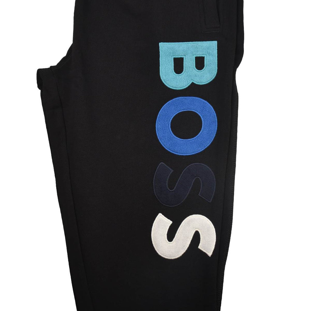 Boss Black Cotton Jogging Pants