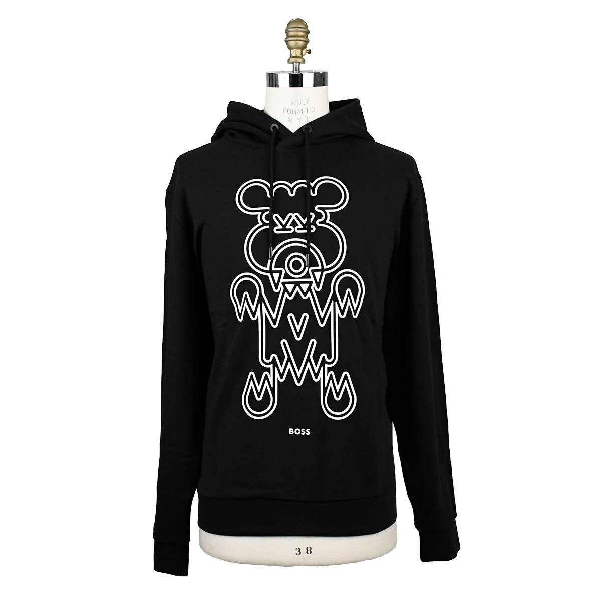 BOSS Boss Black Cotton Hoodie Black 000