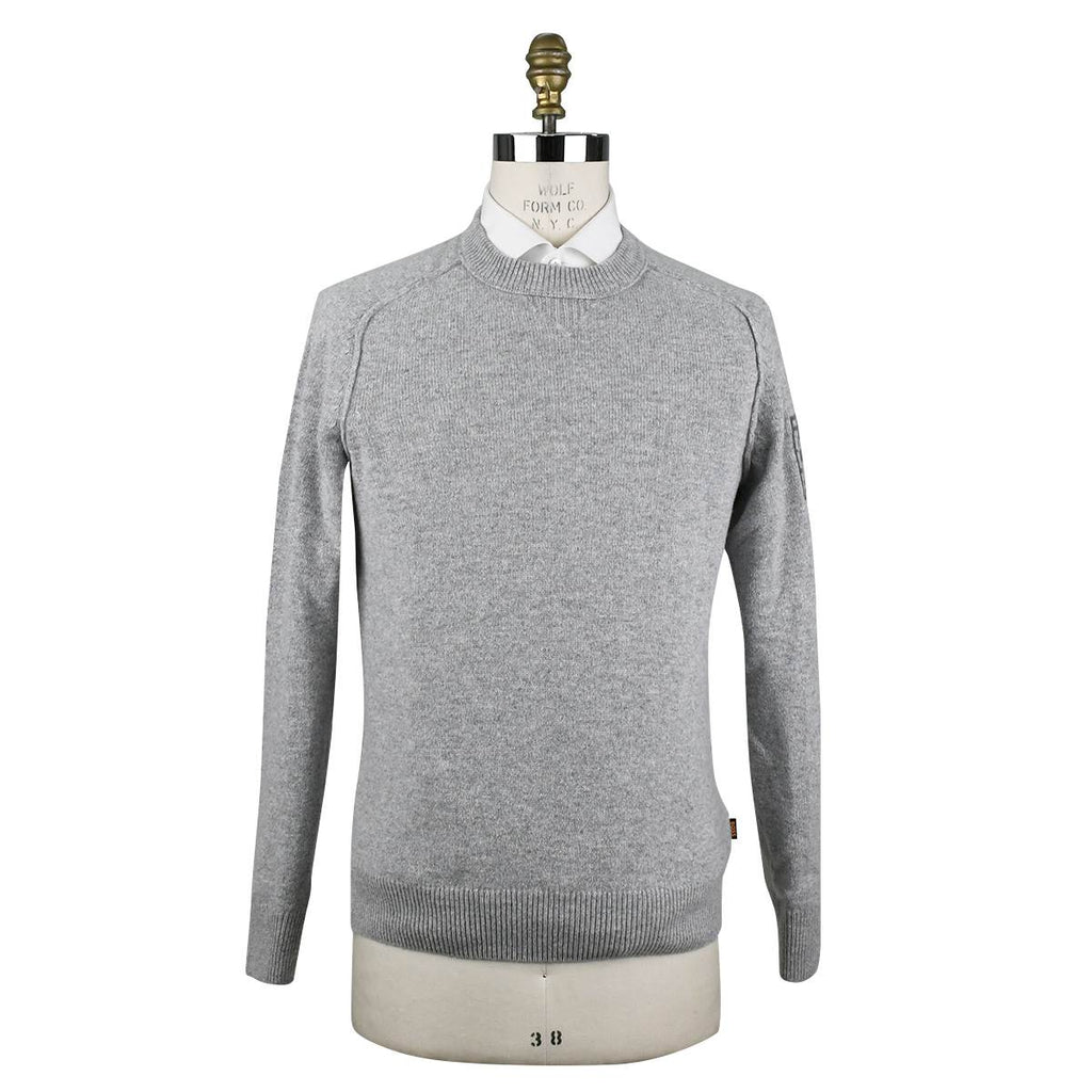 BOSS Boss Gray Wool Cotton Pa Sweater Crewneck Gray 000