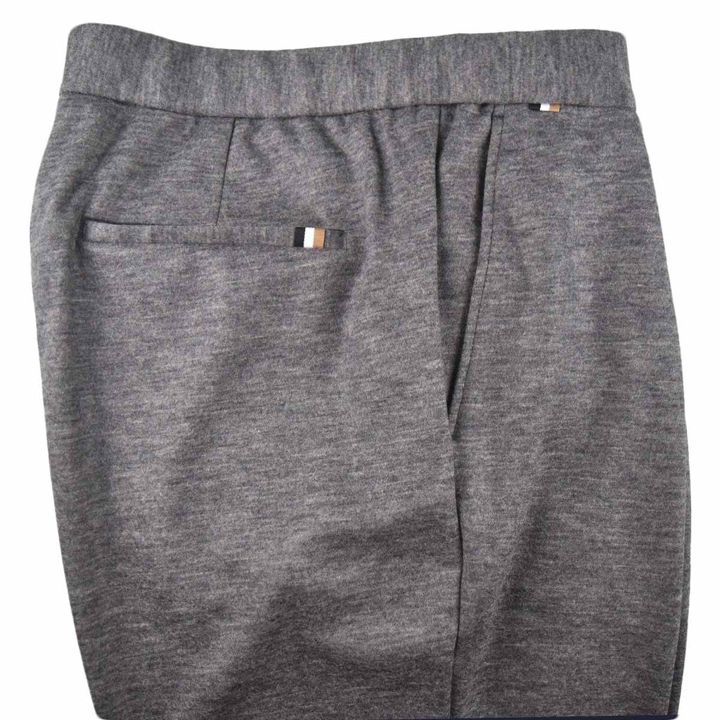 Boss Gray Virgin Wool Pa Ea Pants