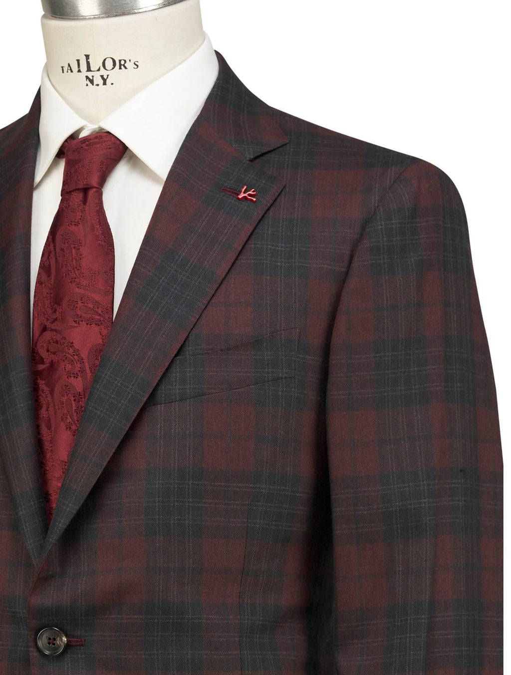 Isaia Multicolor Wool Blazer