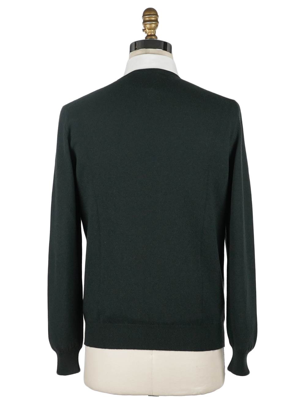 Gran Sasso Dark Green Cashmere Sweater Crewneck