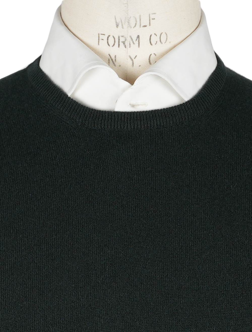 Gran Sasso Dark Green Cashmere Sweater Crewneck