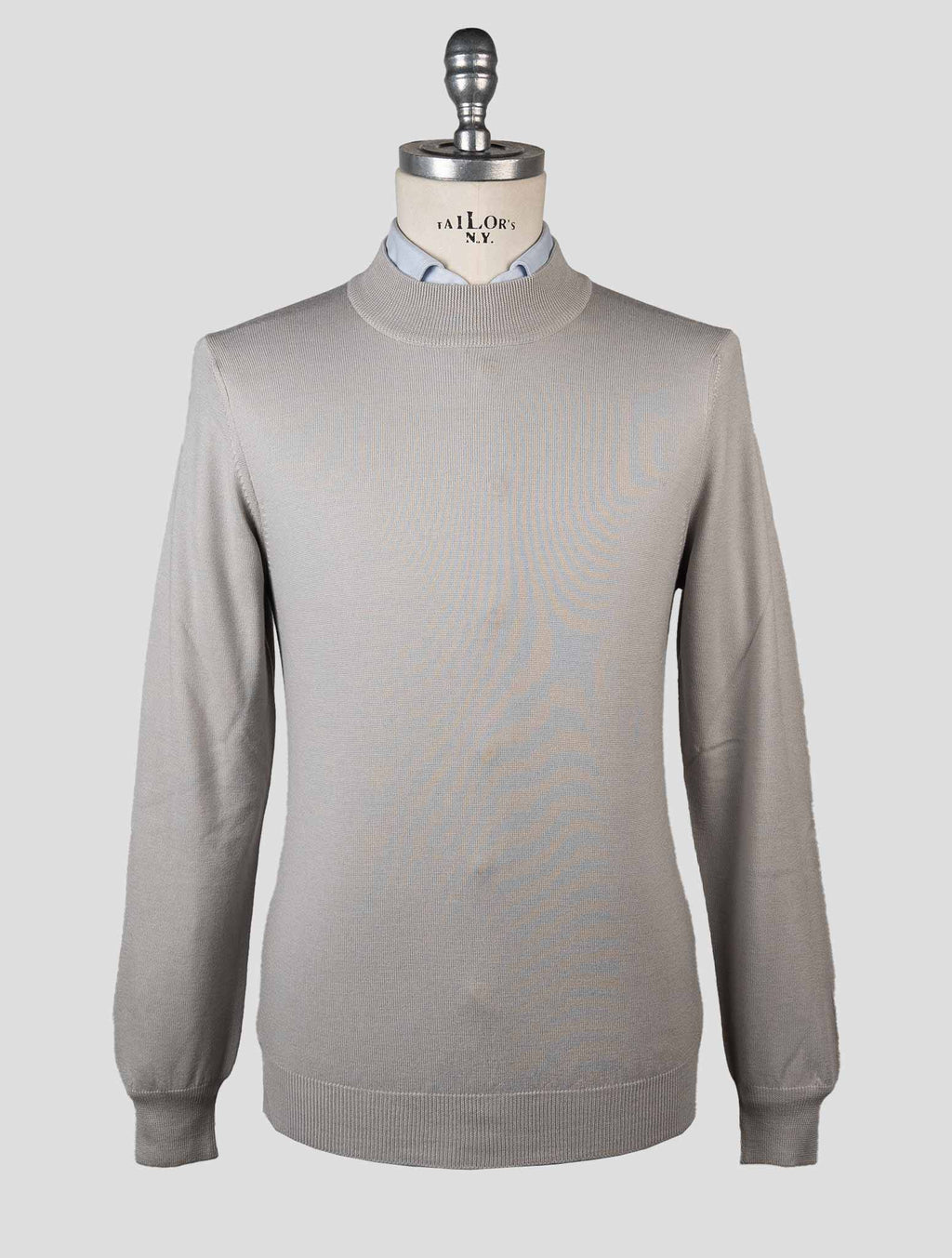 Gran Sasso Gran Sasso Gray Virgin Wool Sweater Half Neck Gray 000