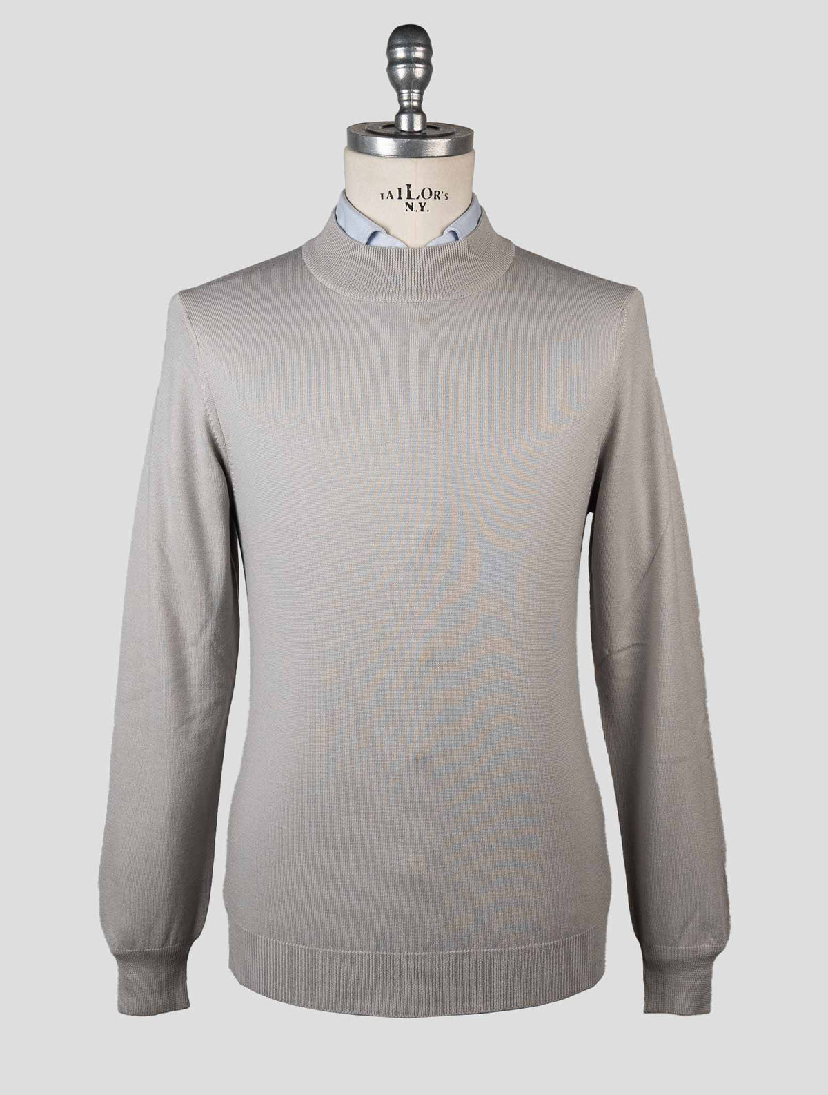Gran Sasso Gran Sasso Gray Virgin Wool Sweater Half Neck Gray 000
