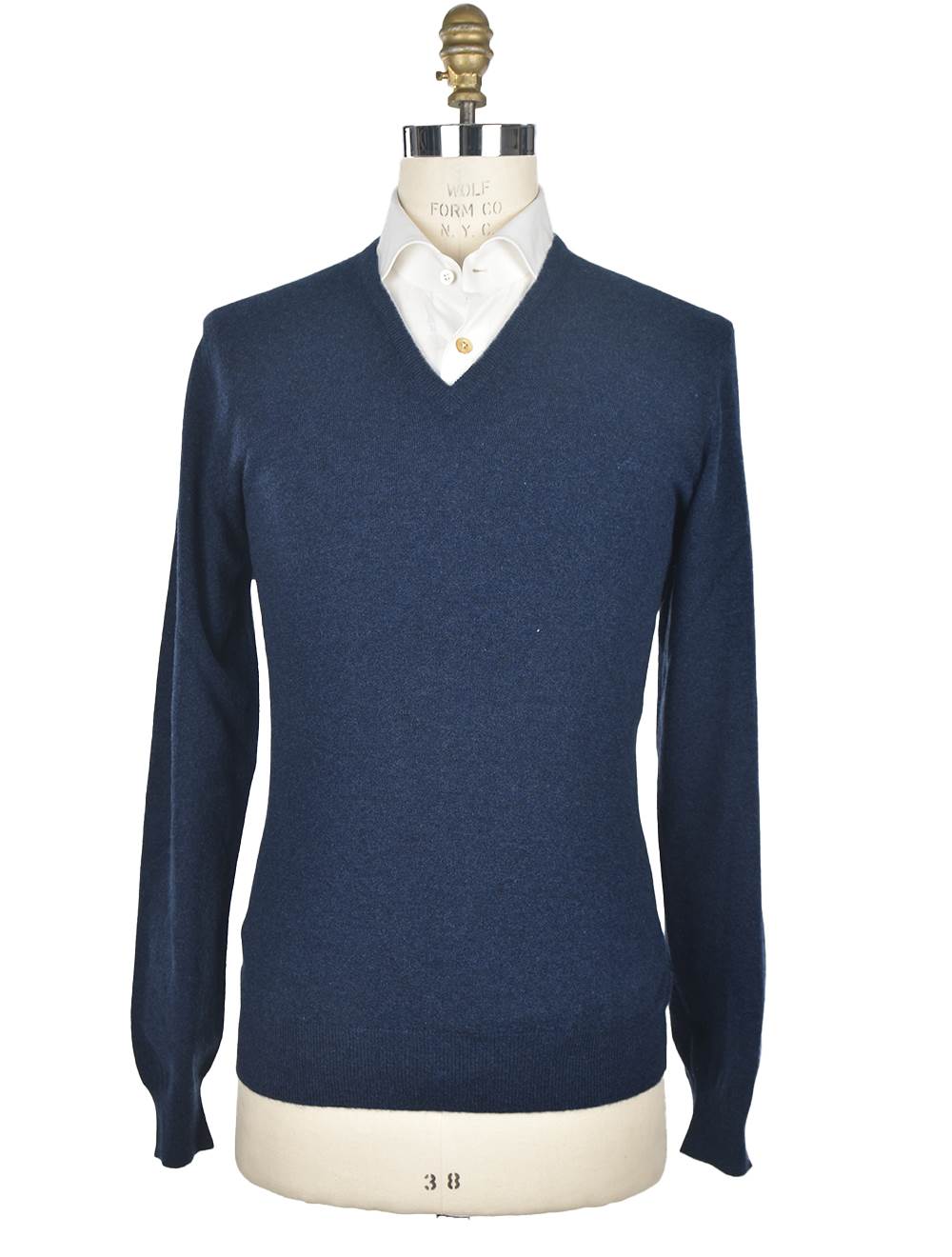 Gran Sasso Gran Sasso Blue Cashmere Sweater V-neck Blue 000