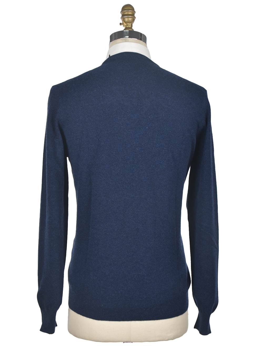 Gran Sasso Blue Cashmere Sweater V-neck