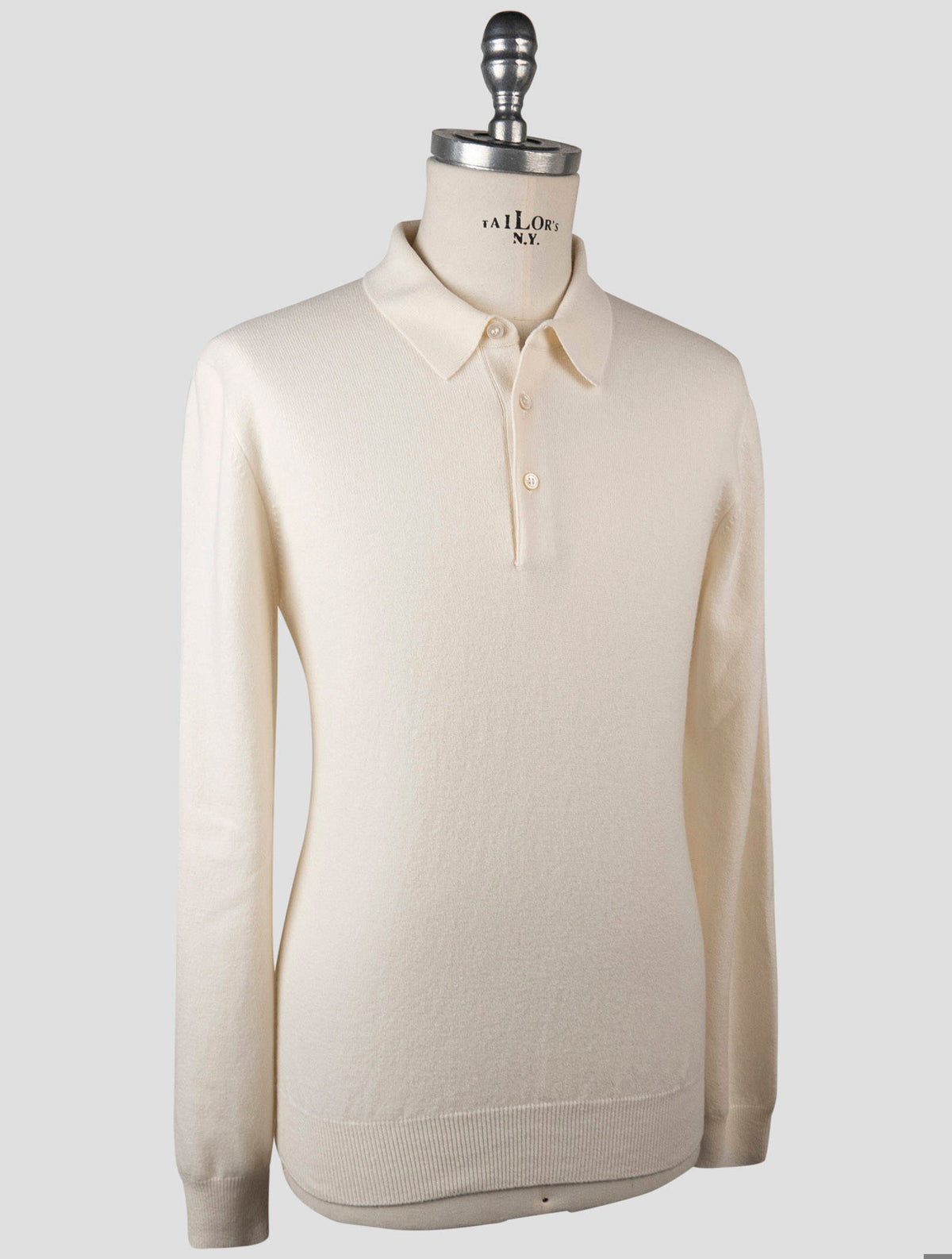 Gran Sasso Gran Sasso White Virgin Wool Viscose Cashmere Sweater Polo White 000