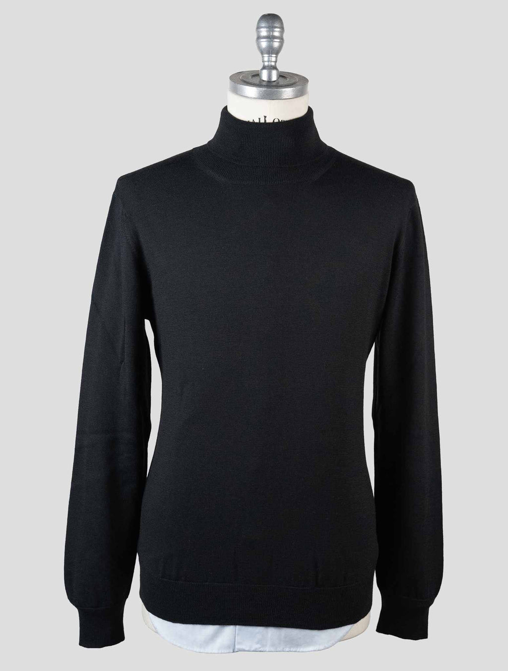 Gran Sasso Gran Sasso Black Virgin Wool Sweater Turtleneck Black 000