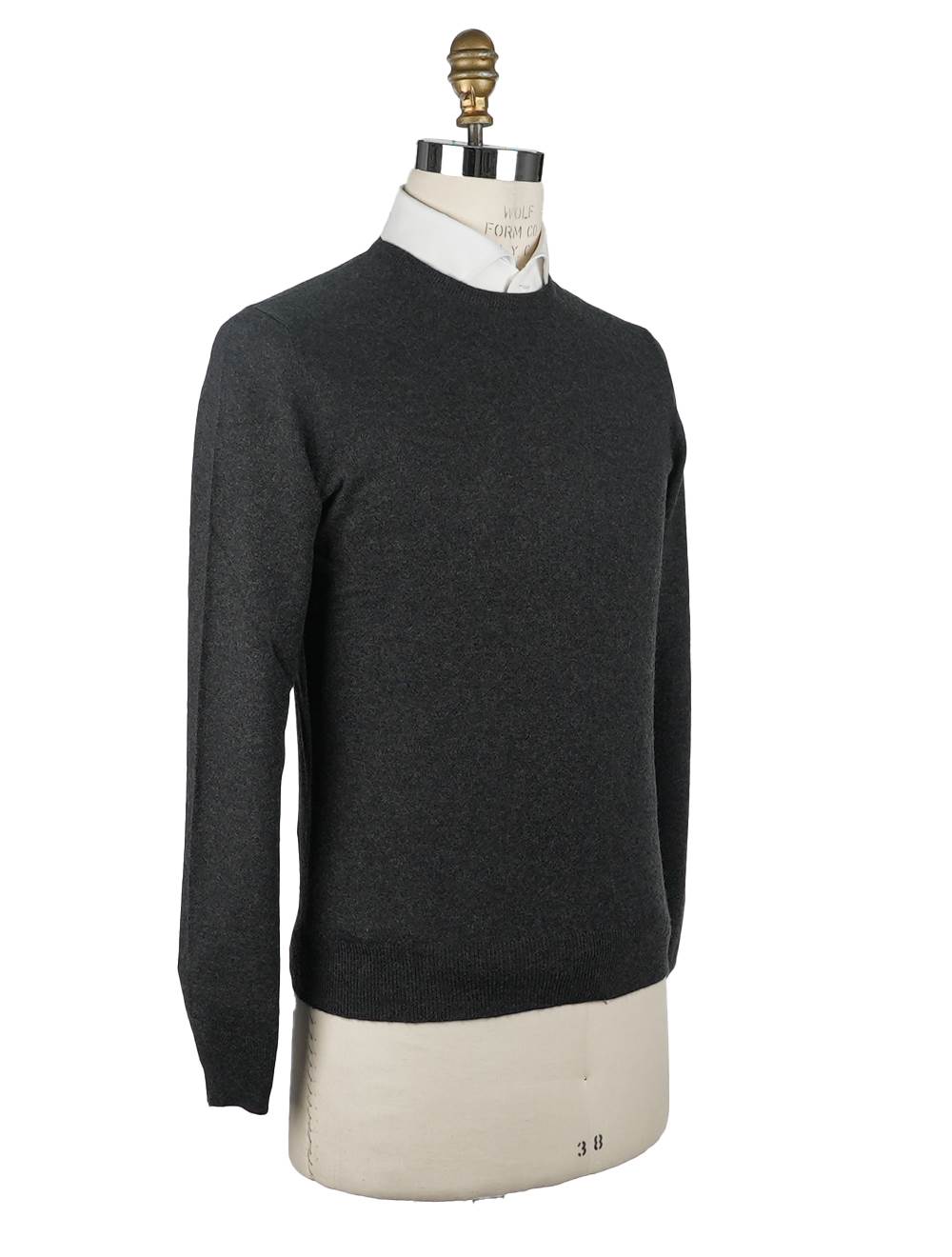Gran Sasso Gran Sasso Dark Gray Cashmere Sweater Crewneck Dark Gray 001