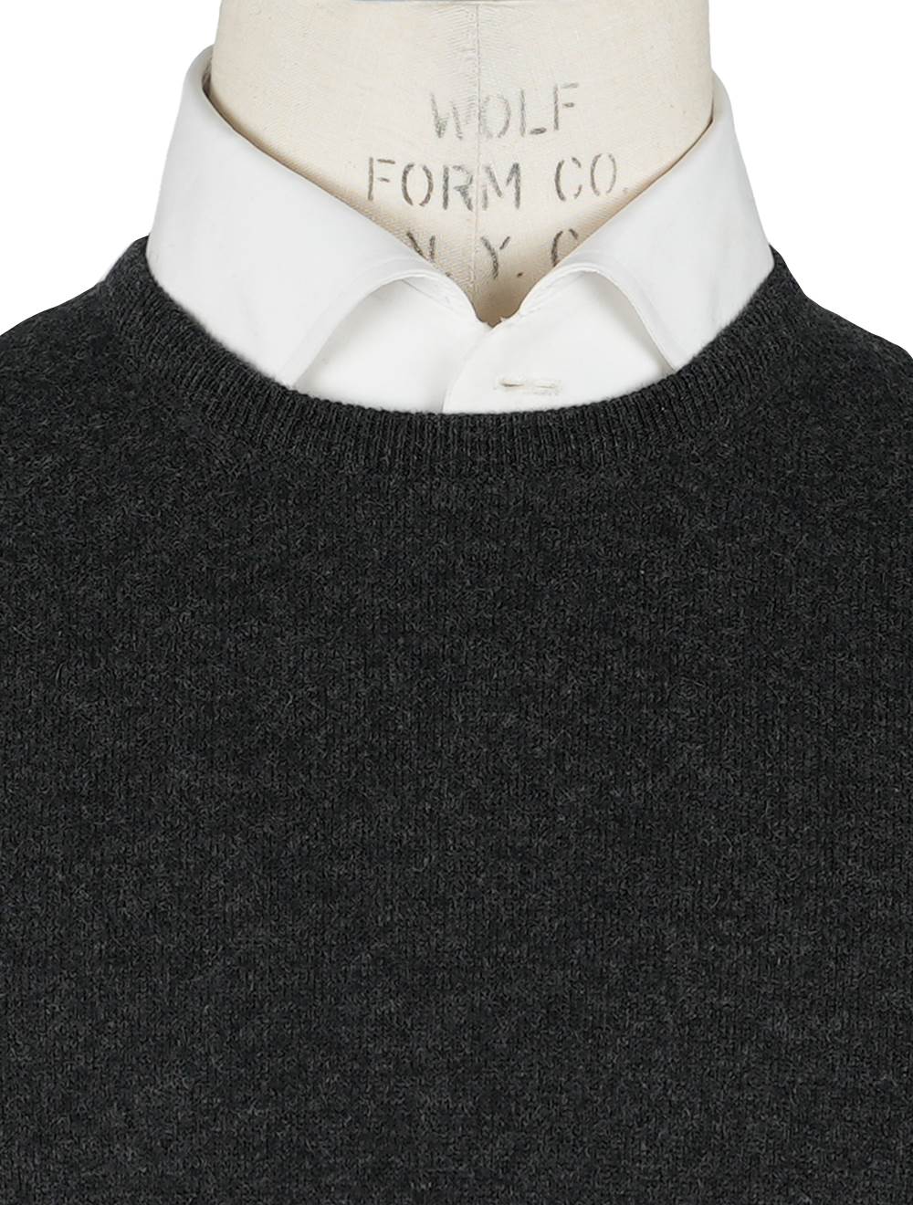 Gran Sasso Dark Gray Cashmere Sweater Crewneck