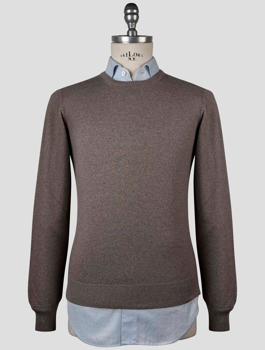 Gran Sasso Gran Sasso Taupe Virgin Wool Sweater Crewneck Taupe 000