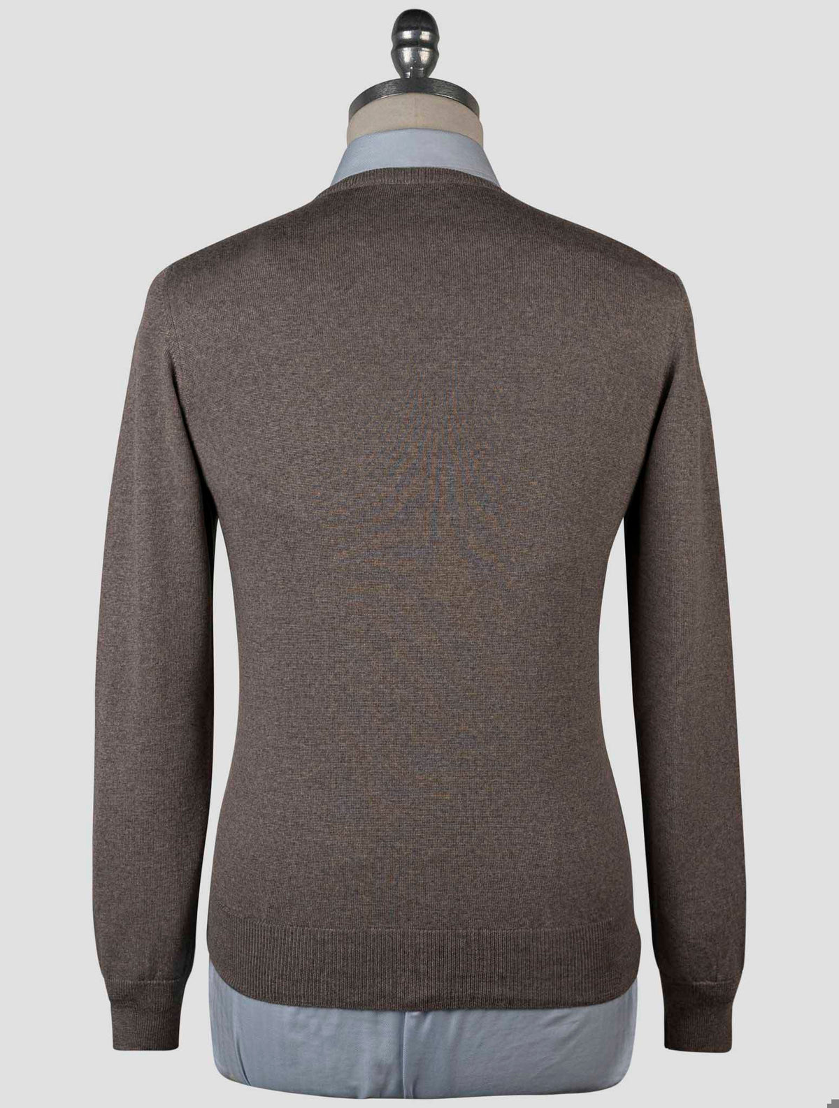 Gran Sasso Taupe Virgin Wool Sweater Crewneck