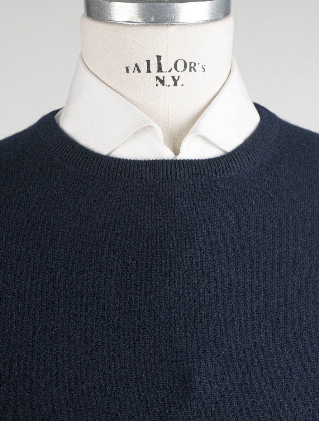 Gran Sasso Dark Blue Cashmere Sweater Crewneck