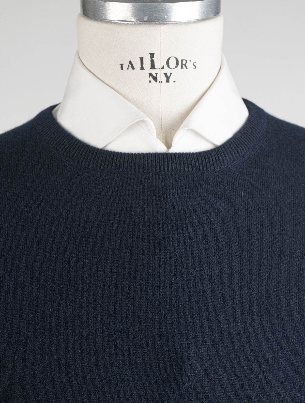 Gran Sasso Dark Blue Cashmere Sweater Crewneck