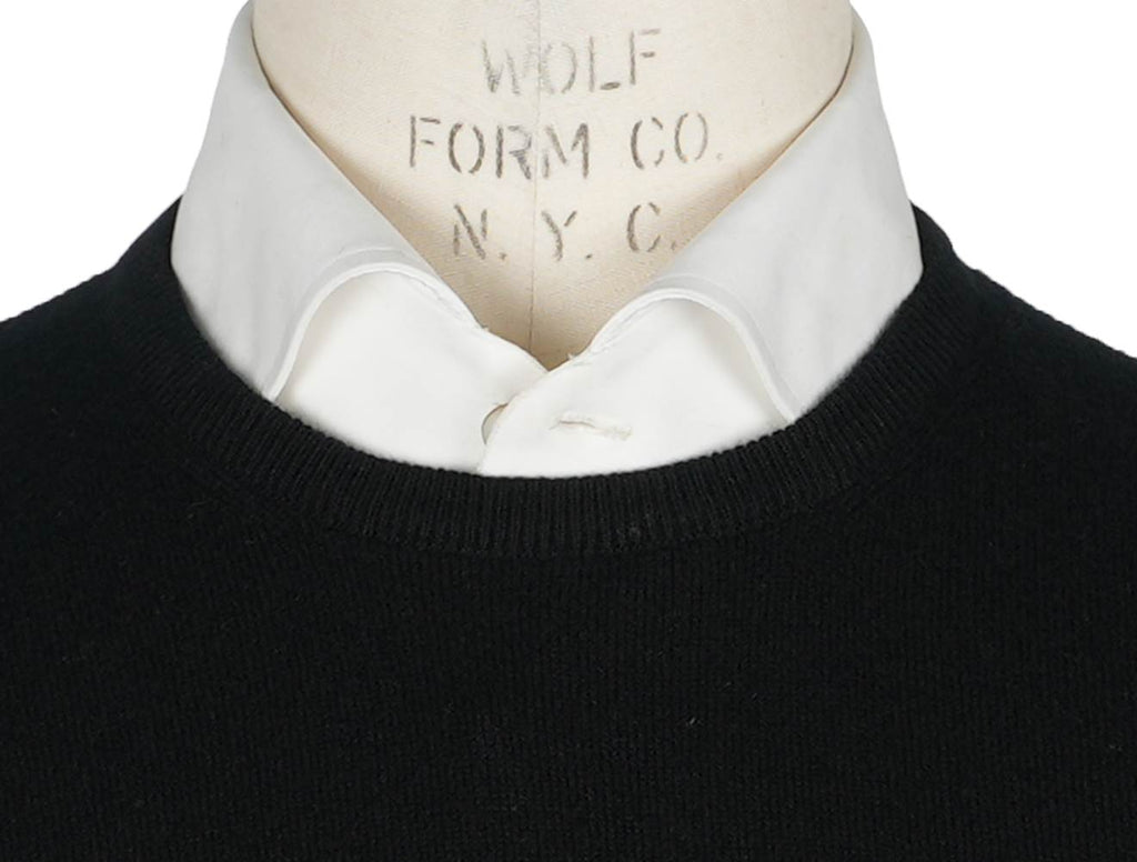 GranSasso Black Cashmere Sweater Crewneck
