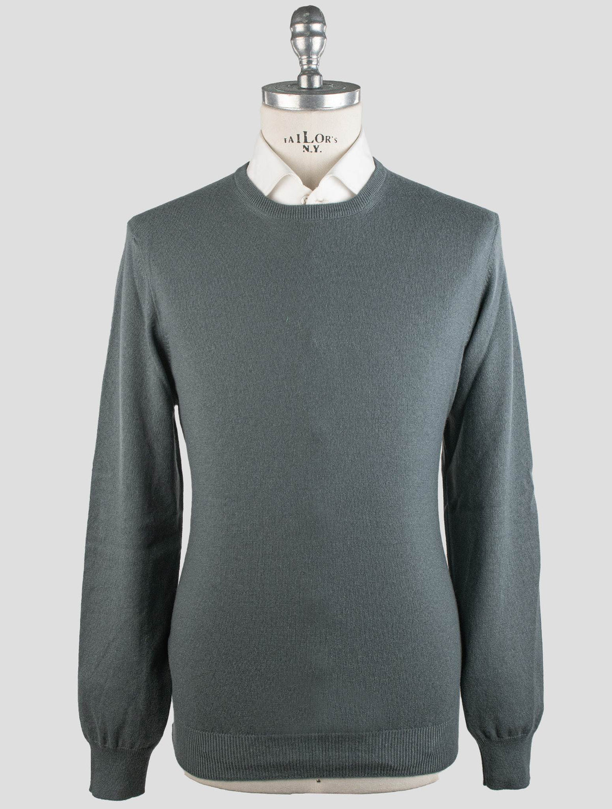 Gran Sasso Green Cashmere Sweater Crewneck