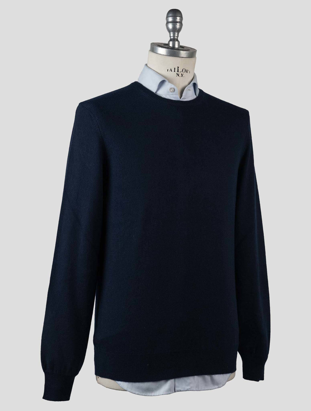 Gran Sasso Gran Sasso Blue Cashmere Sweater Crewneck Blue 001