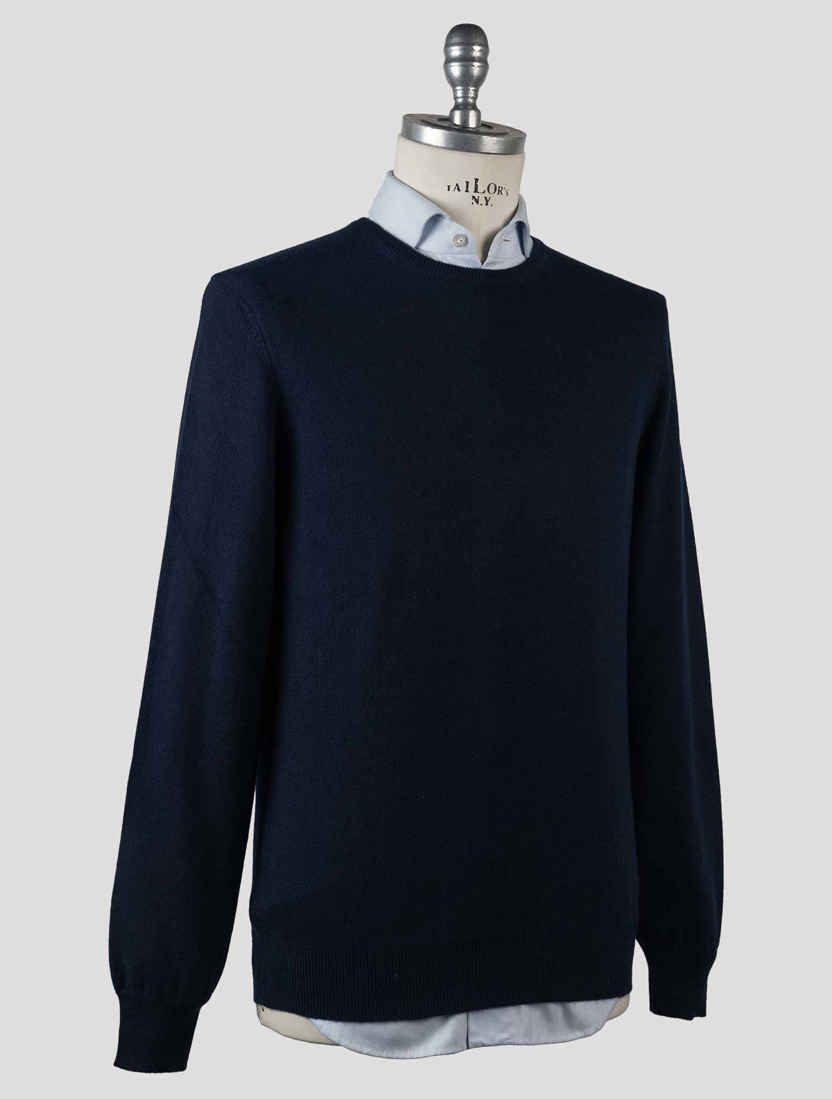 Gran Sasso Gran Sasso Blue Cashmere Sweater Crewneck Blue 001