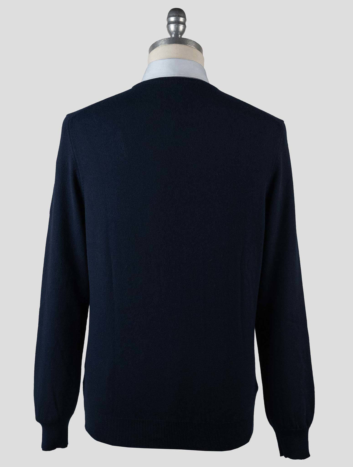 Gran Sasso Blue Cashmere Sweater Crewneck