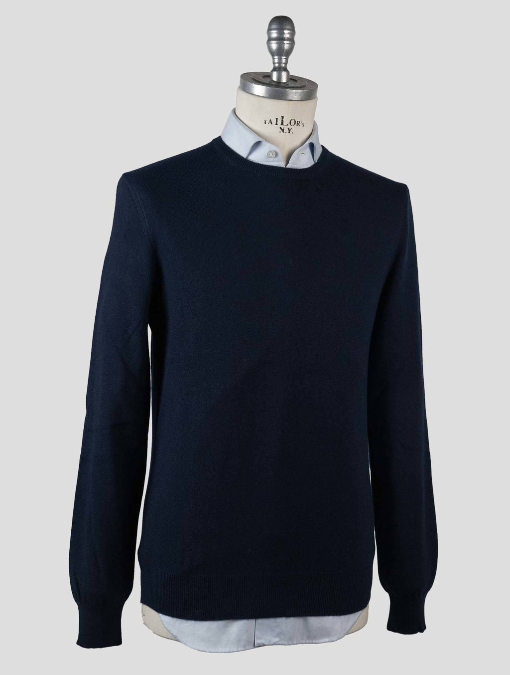 Gran Sasso Gran Sasso Blue Cashmere Sweater Crewneck Blue 001