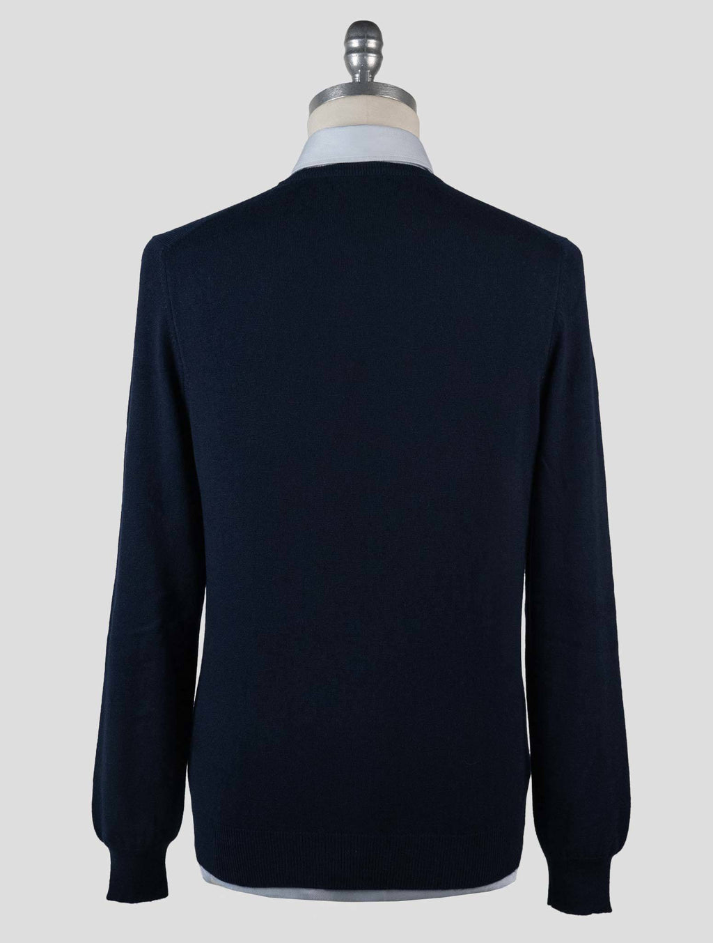 Gran Sasso Blue Cashmere Sweater Crewneck