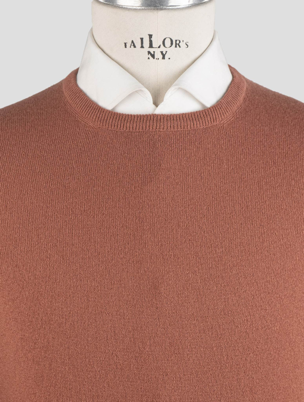 Gran Sasso Brown Cashmere Sweater Crewneck
