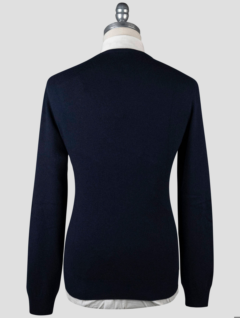 Gran Sasso Blue Cashmere Sweater Crewneck