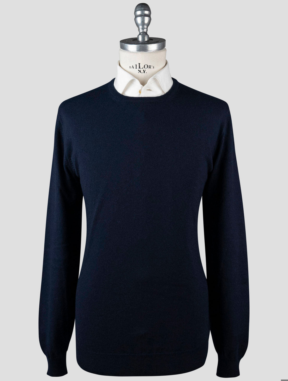 Gran Sasso Blue Cashmere Sweater Crewneck