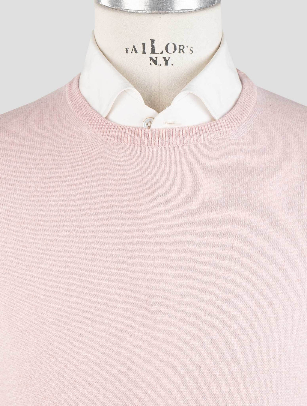 Gran Sasso Pink Cashmere Sweater Crewneck