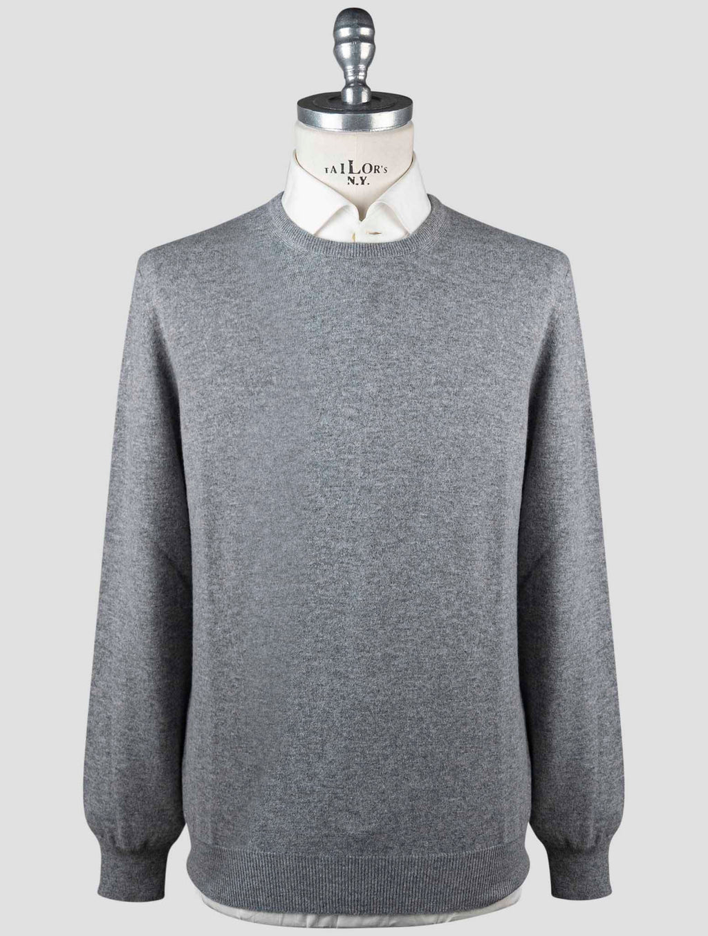 Gran Sasso Gray Cashmere Sweater Crewneck