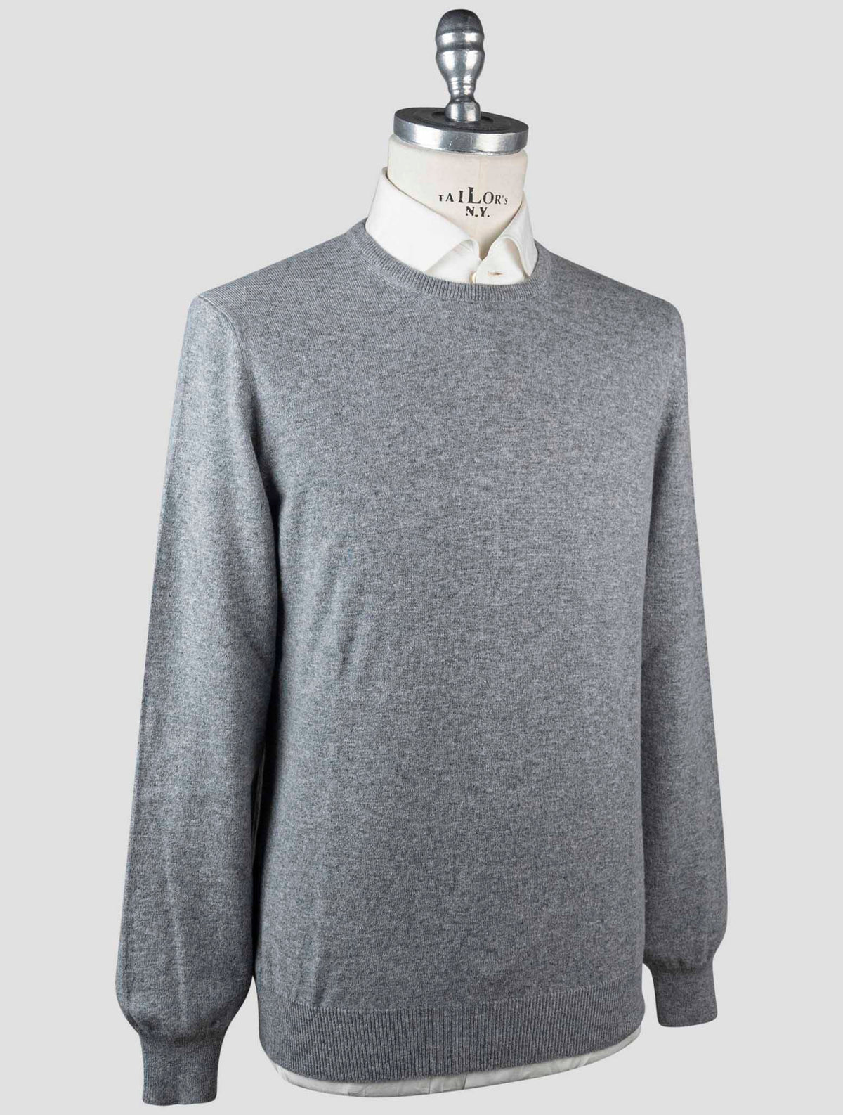 Gran Sasso Gran Sasso Gray Cashmere Sweater Crewneck Gray 001