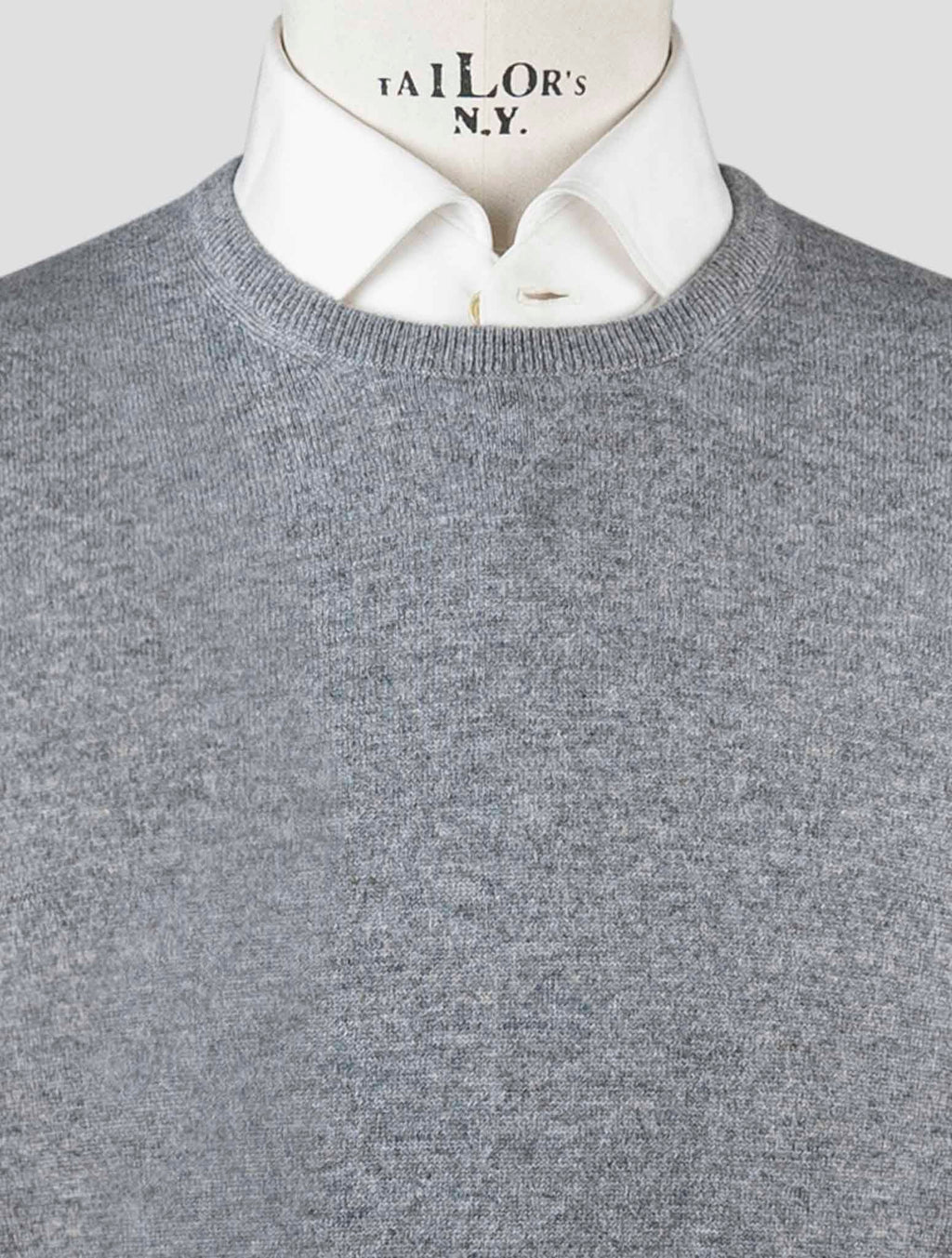 Gran Sasso Gray Cashmere Sweater Crewneck