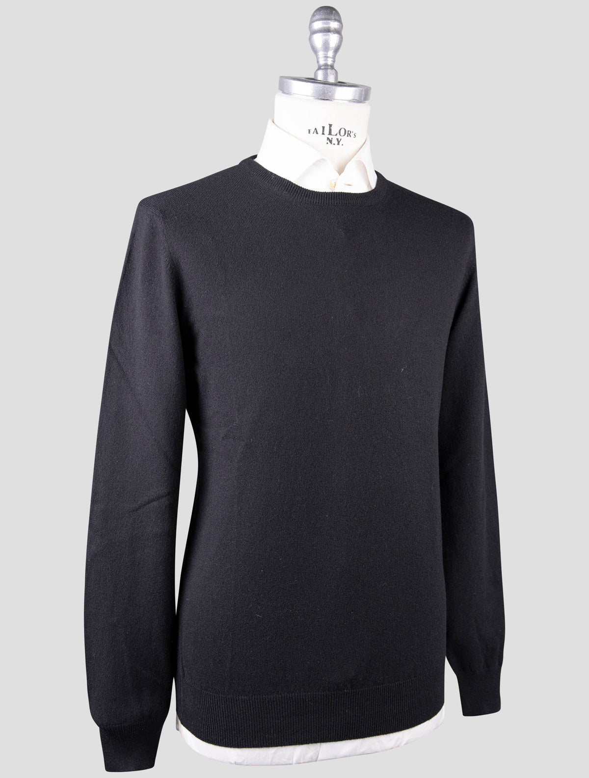 Gran Sasso Gran Sasso Black Cashmere Sweater Crewneck Black 001